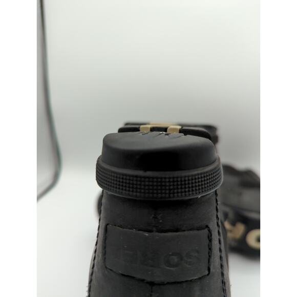 SOREL Joan of Arctic Wedge II Chelsea Boot Black Leather Waterproof Women Bootie - Picture 10 of 10